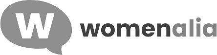 logo WOMENALIA blanconegro